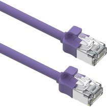 Excel Cat6A Mini RJ45 Ethernet Patch Cable 28AWG LSOH 0.3 m Violet (10-Pack) Excel Cat6A Mini RJ45 Ethernet Patch Cable 28AWG LSOH 0.3 m Violet (10-Pack)