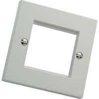 Excel Single Gang Flat Faceplate