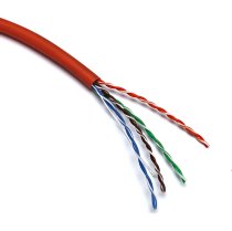 Excel Solid Cat5e Cable U/UTP LSOH Euroclass Dca 305m Box - Orange