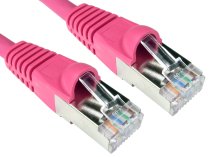 Cat6a Patch Lead S/FTP 10m - Pink