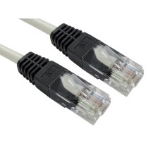 Cat5e Crossover Patch Leads 10m - Grey